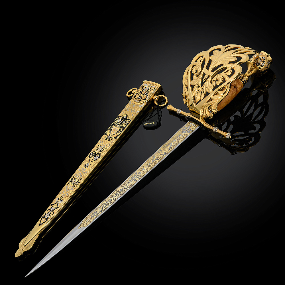 Кинжал сувенирный для левой руки «Дага». Златоуст - интернет магазин Русь Велика я 