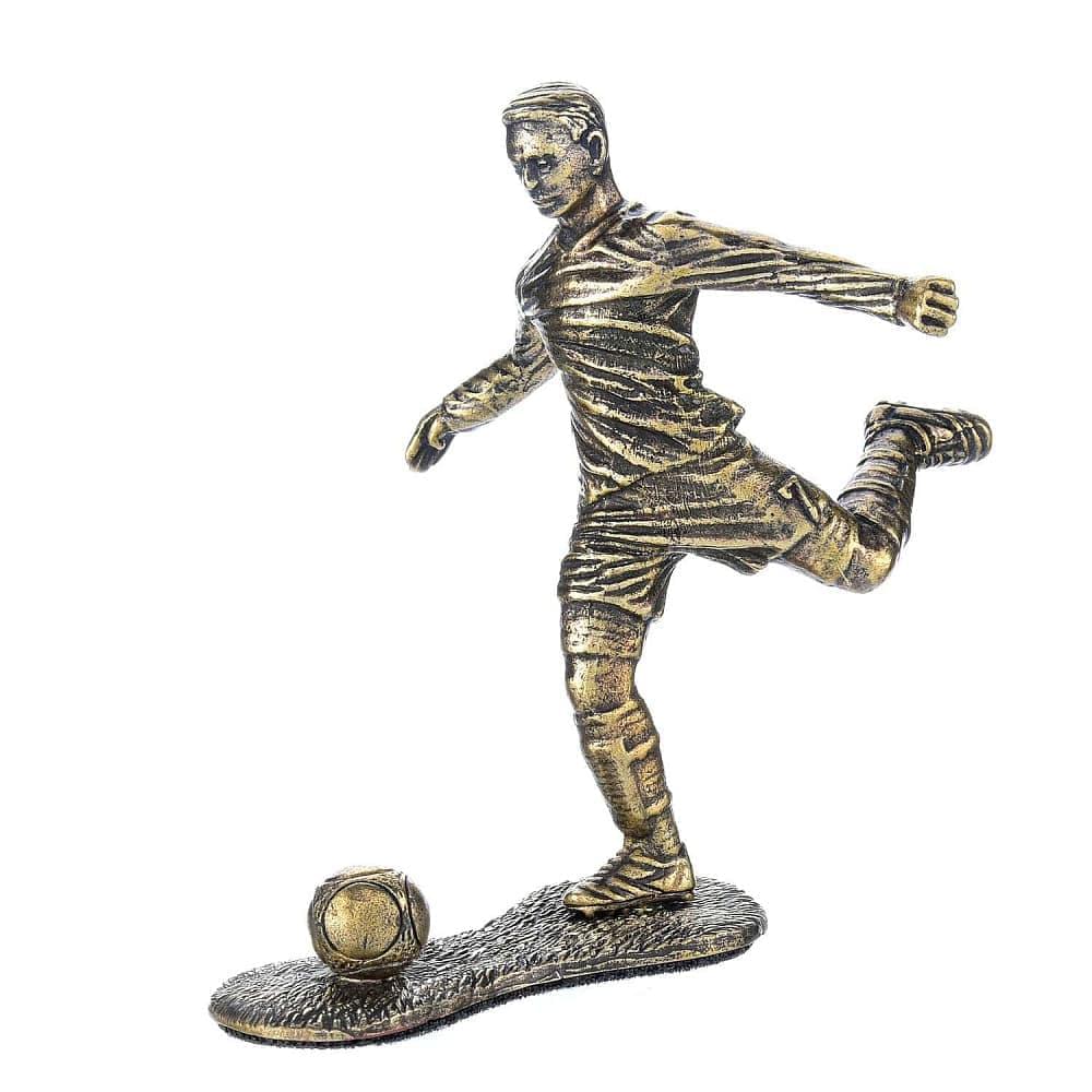 Бронзовая статуэтка «Футболист» - интернет магазин Русь Велика я 
