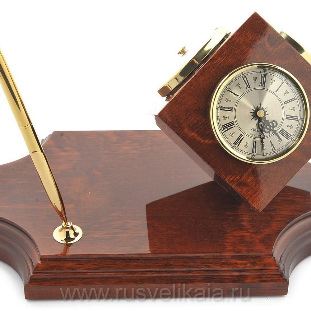 Настольный метеостанция «Куб» с ручкой - интернет магазин Русь Велика я фото 2