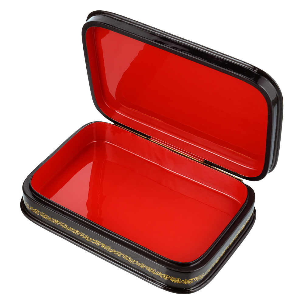 Шкатулка с художественной росписью «Тройка» - интернет магазин Русь Велика я фото 2