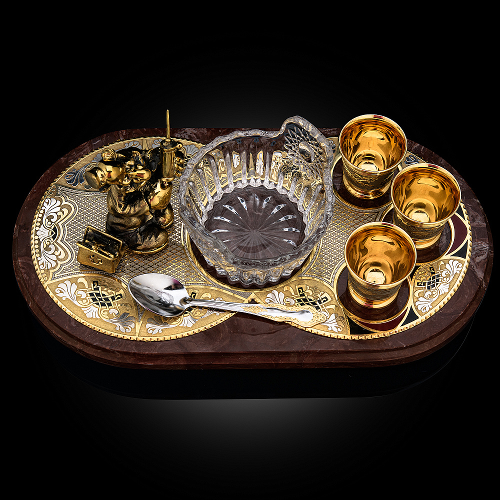 Икорница со стопками «Доктор». Златоуст - интернет магазин Русь Велика я фото 3