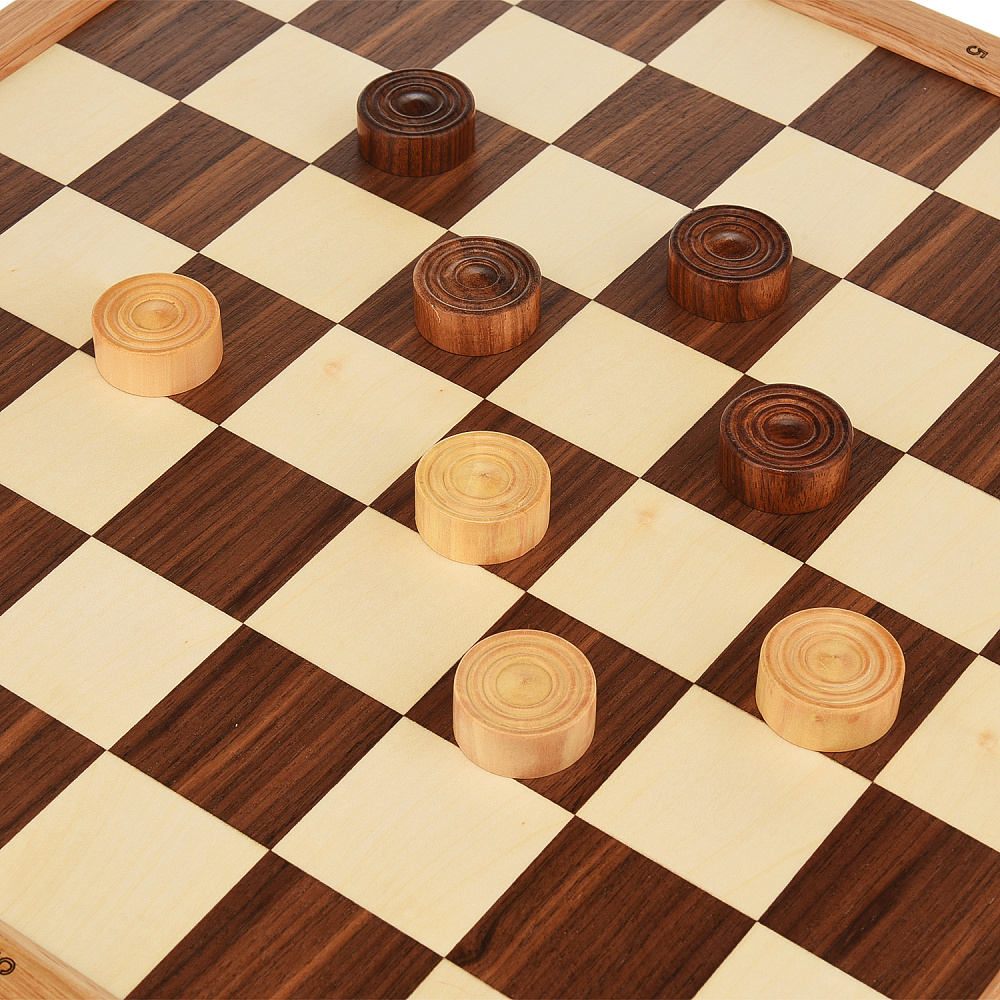 Шахматы-шашки деревянные «Неваляшки» 37х37 см - интернет магазин Русь Велика я фото 4