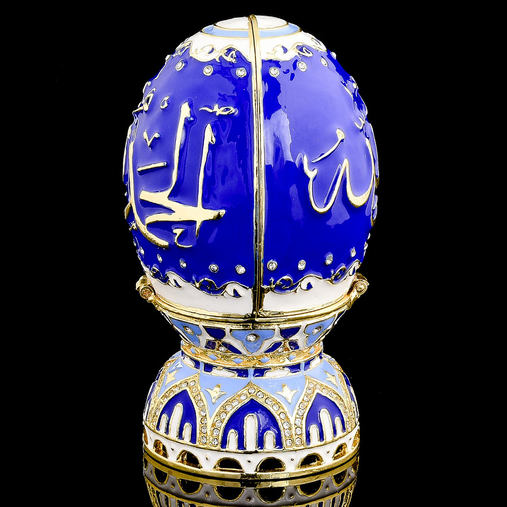 Шкатулка «Альхамдулиллах» с куполом. Традиции Фаберже - интернет магазин Русь Велика я фото 5