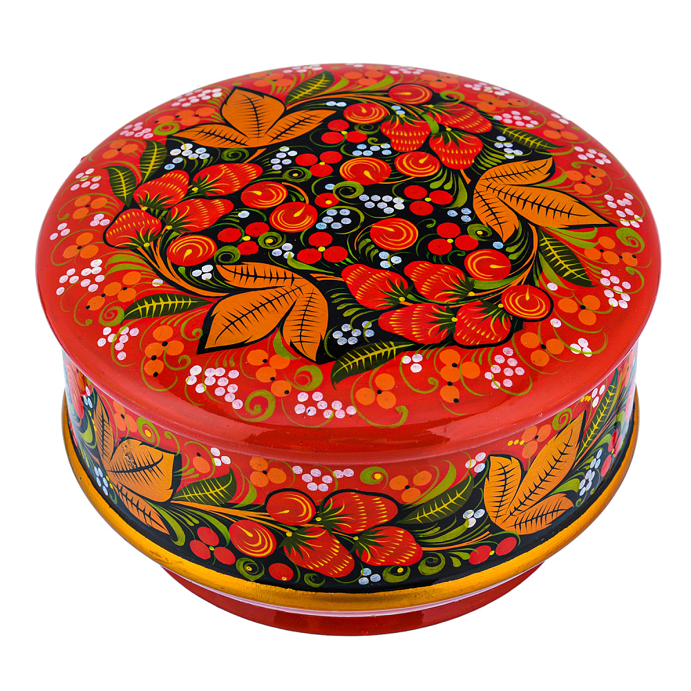 Шкатулка «Ягоды». Хохлома - интернет магазин Русь Велика я 