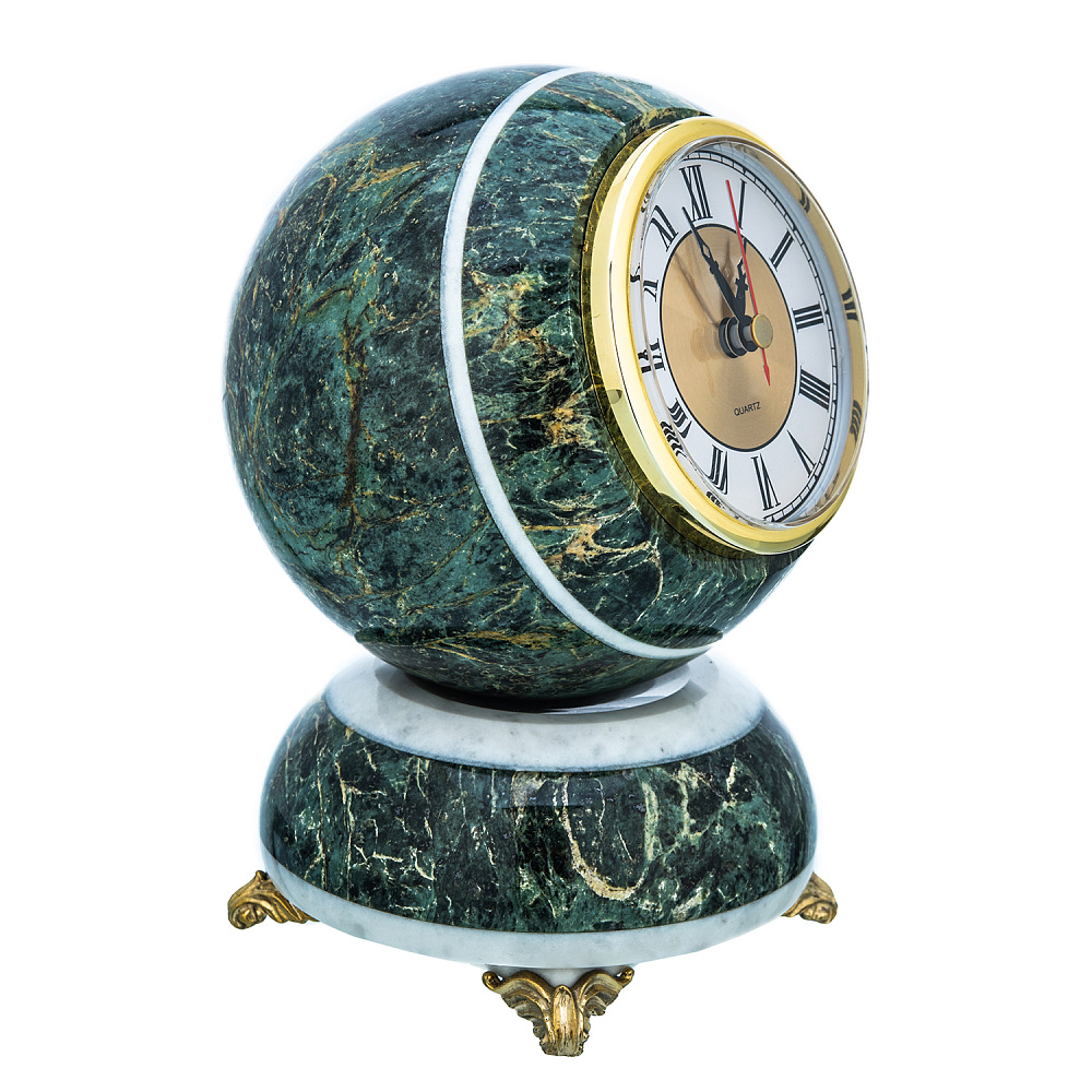 Часы настольные из камня «Шар» - интернет магазин Русь Велика я фото 1