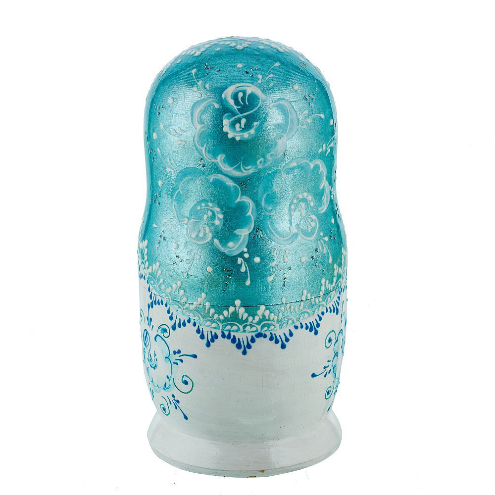 Матрешки «Зимние узоры. Свадьба» 5 мест - интернет магазин Русь Велика я фото 2