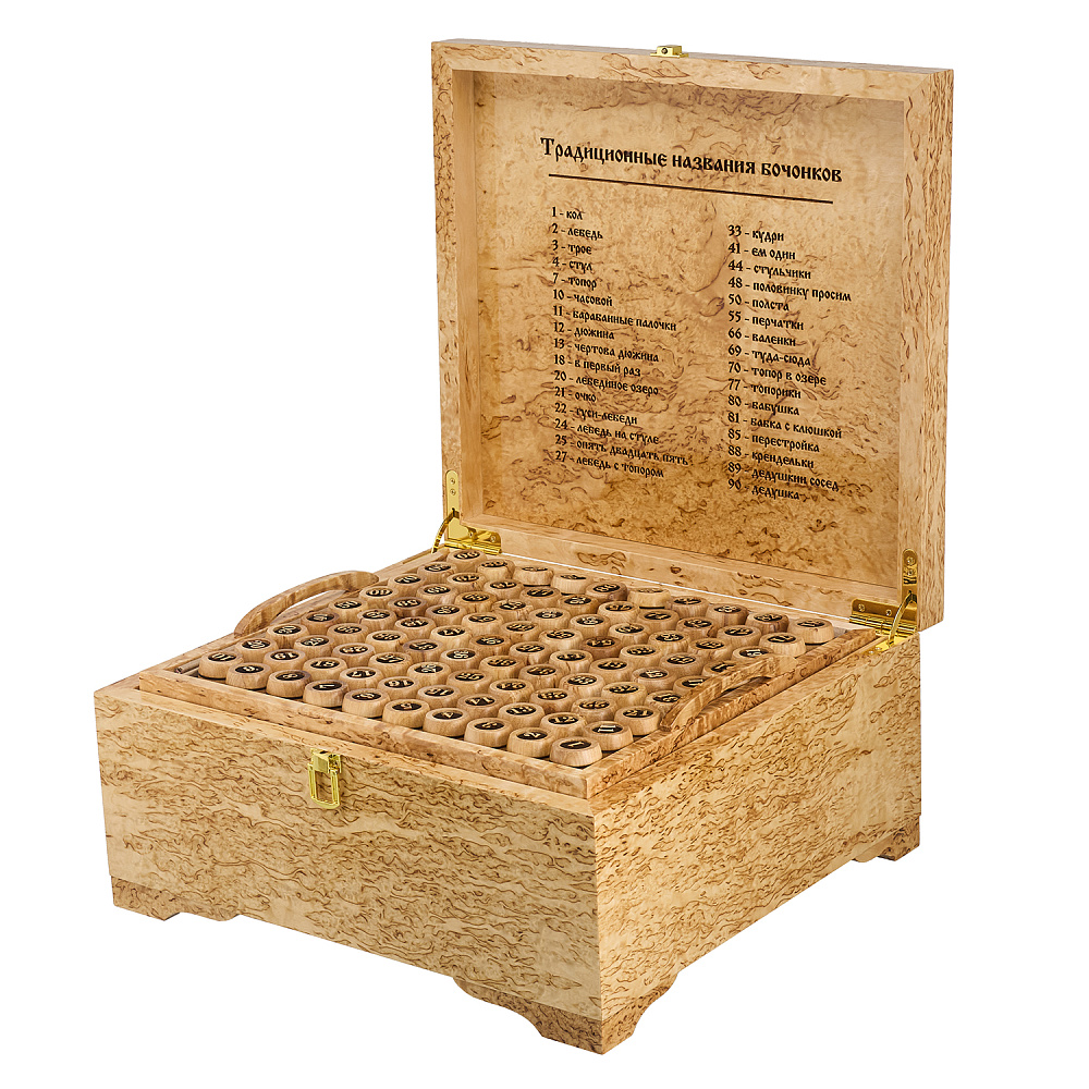 Русское лото в ларце из карельской березы - интернет магазин Русь Велика я фото 3