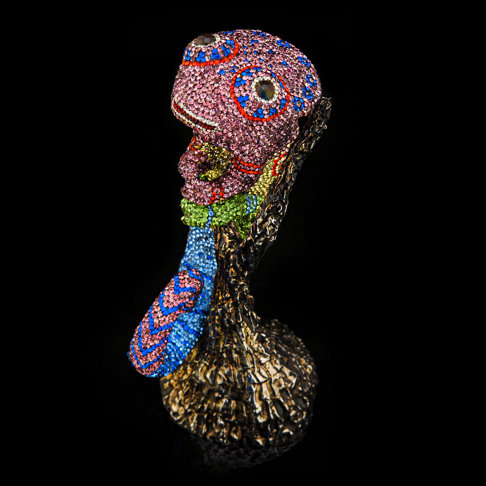 Статуэтка с хрустальными стразами «Хамелеон» - интернет магазин Русь Велика я фото 2