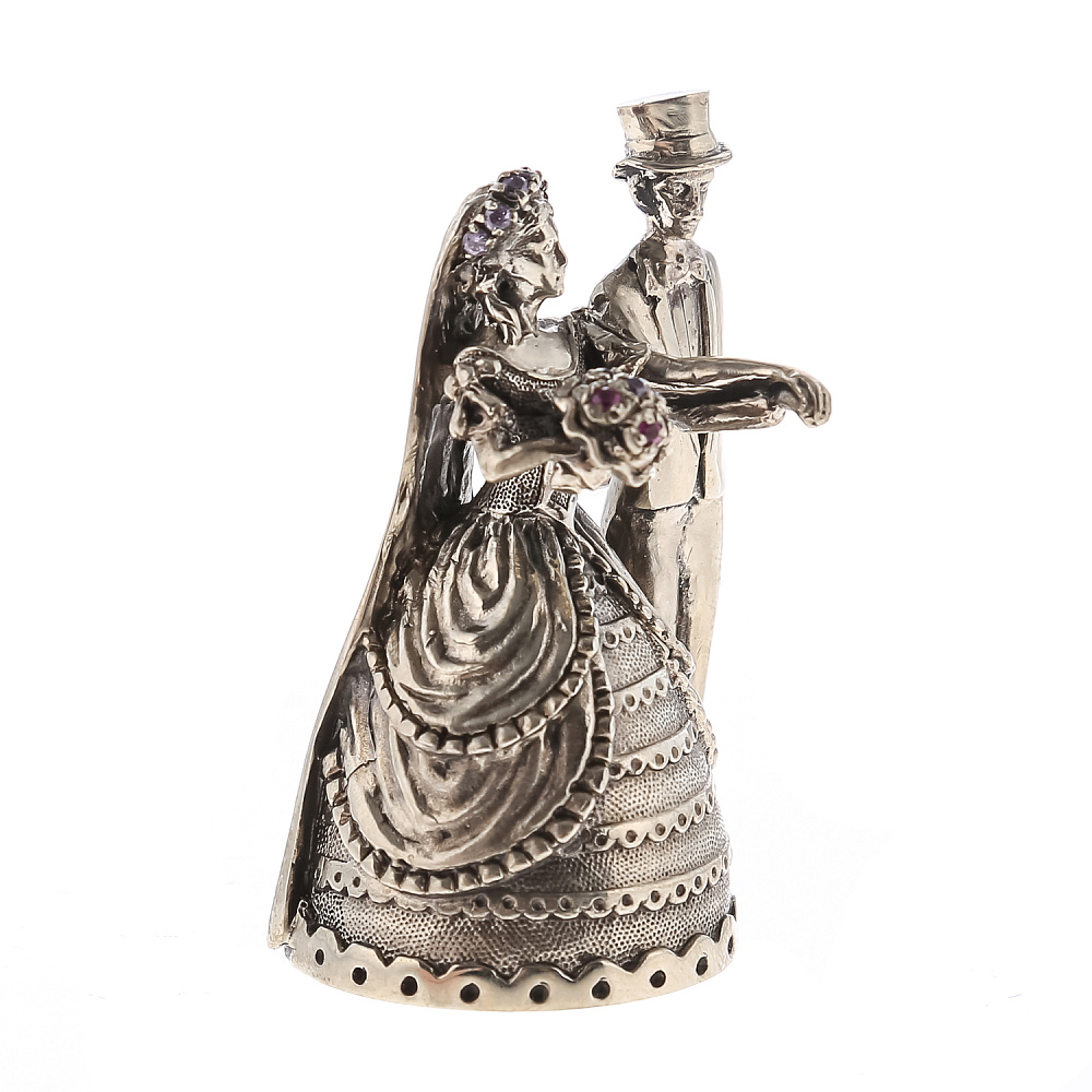 Бронзовый колокольчик «Свадебный» - интернет магазин Русь Велика я фото 3