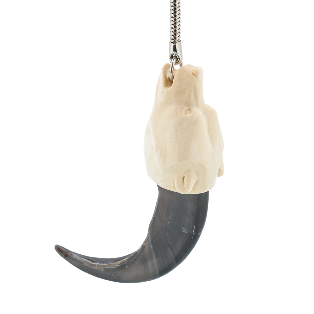 Брелок из когтя медведя и бивня мамонта - интернет магазин Русь Велика я фото 1