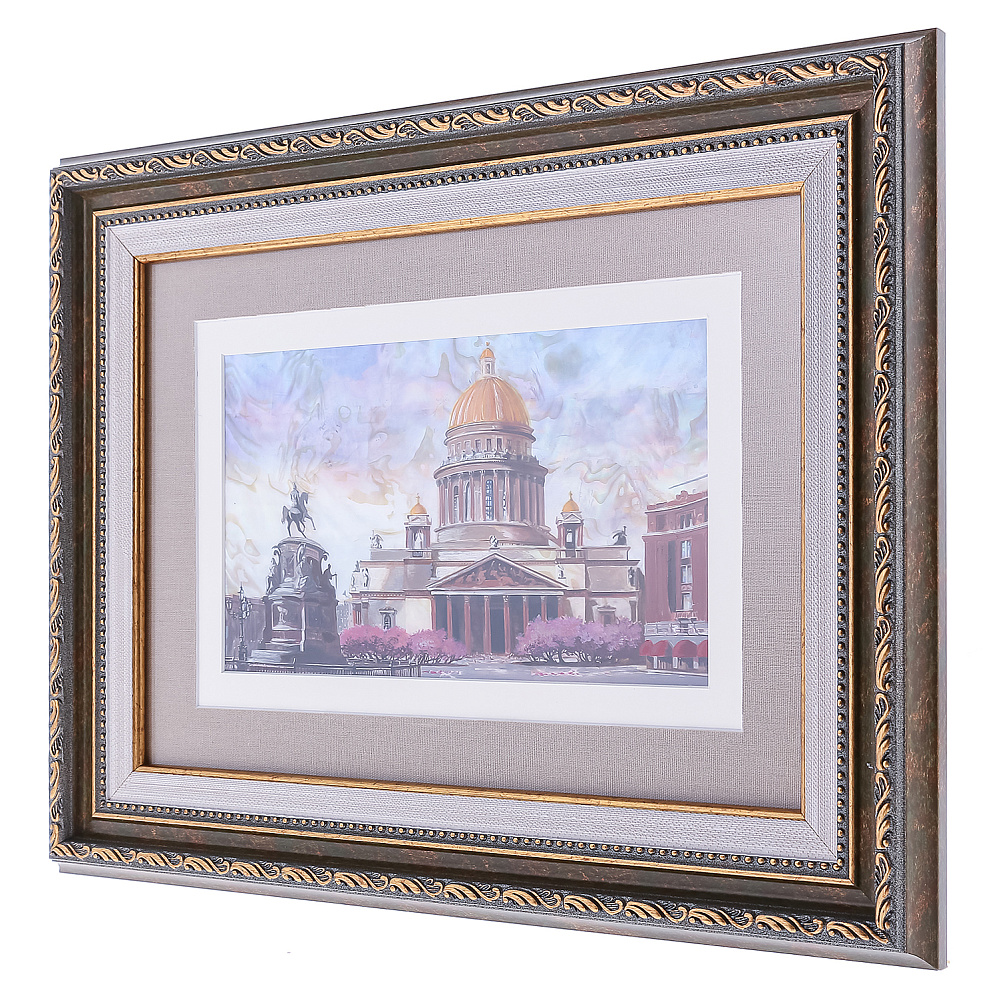 Картина на перламутре «Санкт-Петербург. Исаакиевский собор» 42х32 см - интернет магазин Русь Велика я фото 1