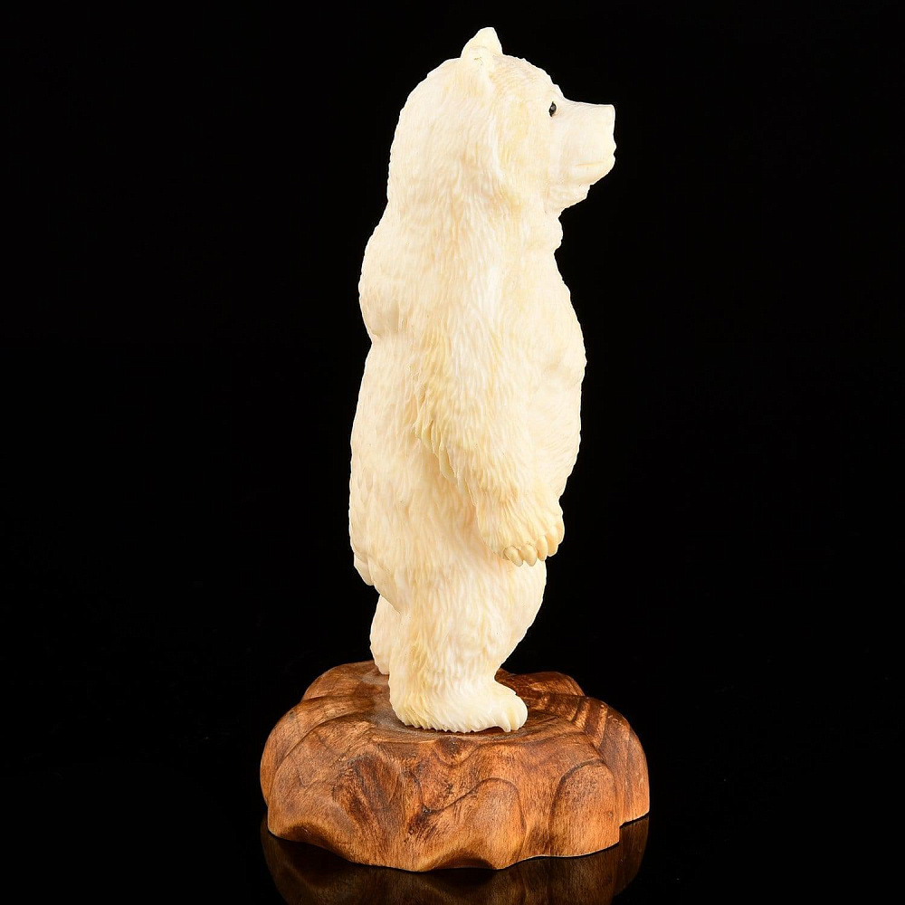 Скульптура из кости Кадьяк (Гризли) - интернет магазин Русь Велика я фото 3