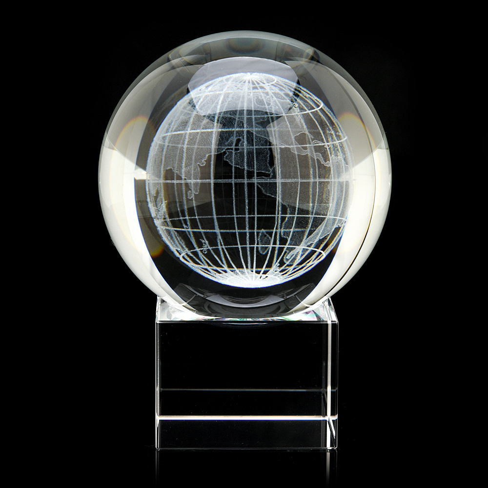 Лазерная графика. Статуэтка «Глобус» - интернет магазин Русь Велика я 