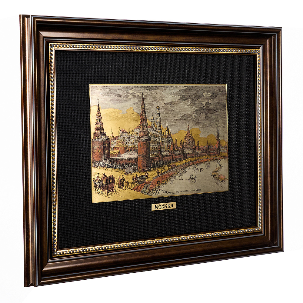 Офорт цветной «Вид на Кремль. Старая Москва» 30х40 см - интернет магазин Русь Велика я фото 2