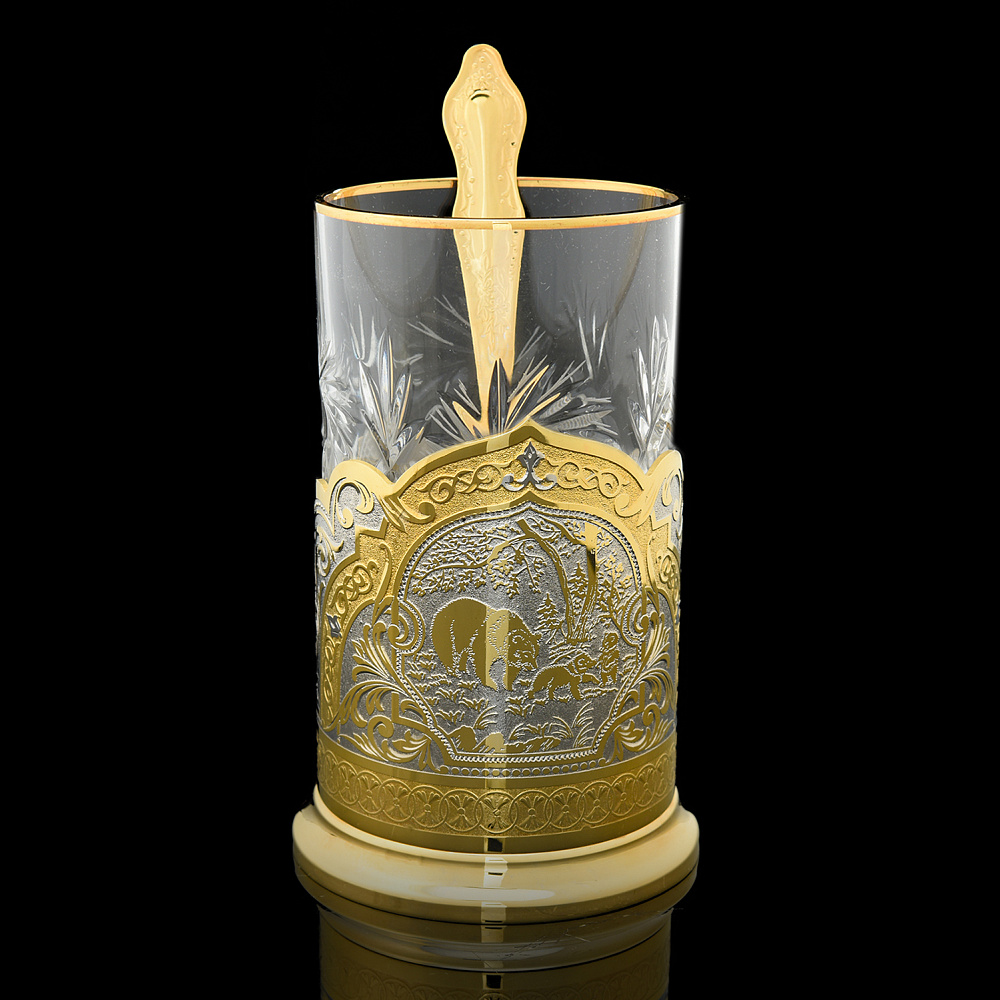 Подстаканник «Медведь». Златоуст - интернет магазин Русь Велика я 