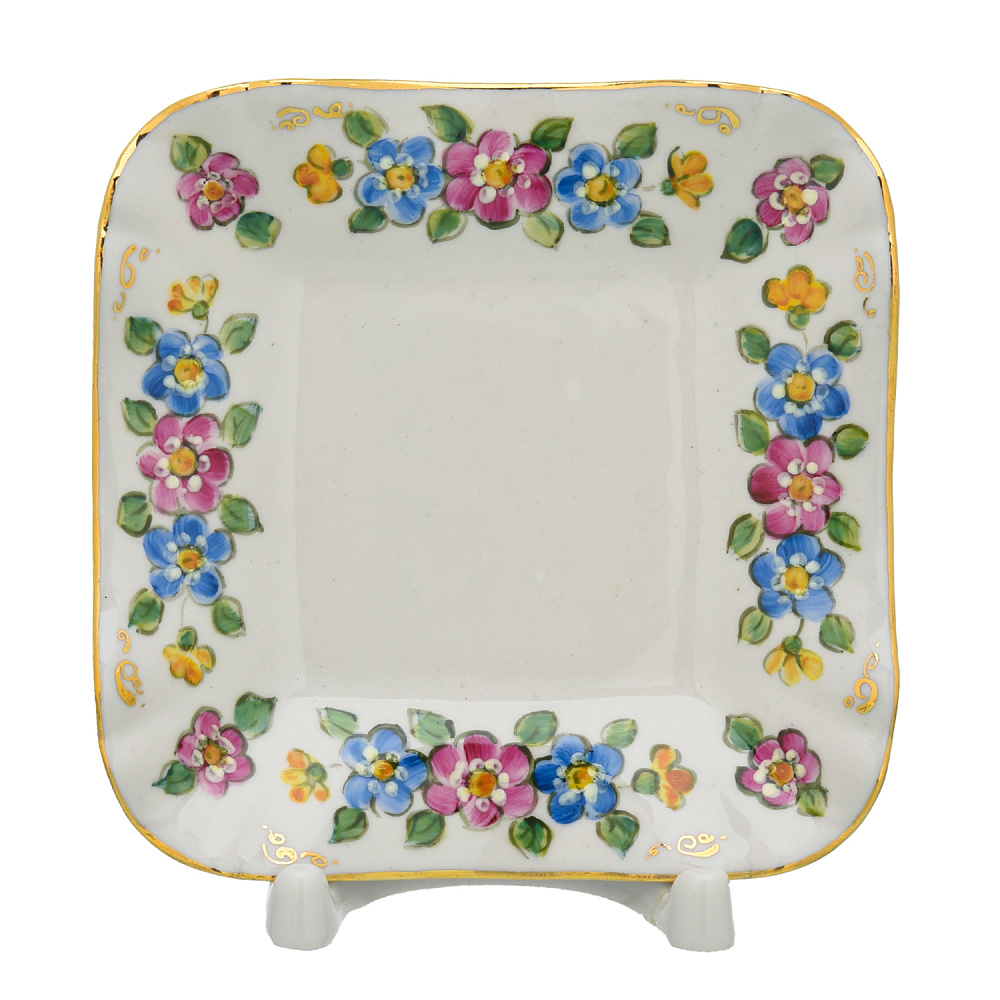 Чайная пара «Теремок». Гжель в цвете - интернет магазин Русь Велика я фото 2