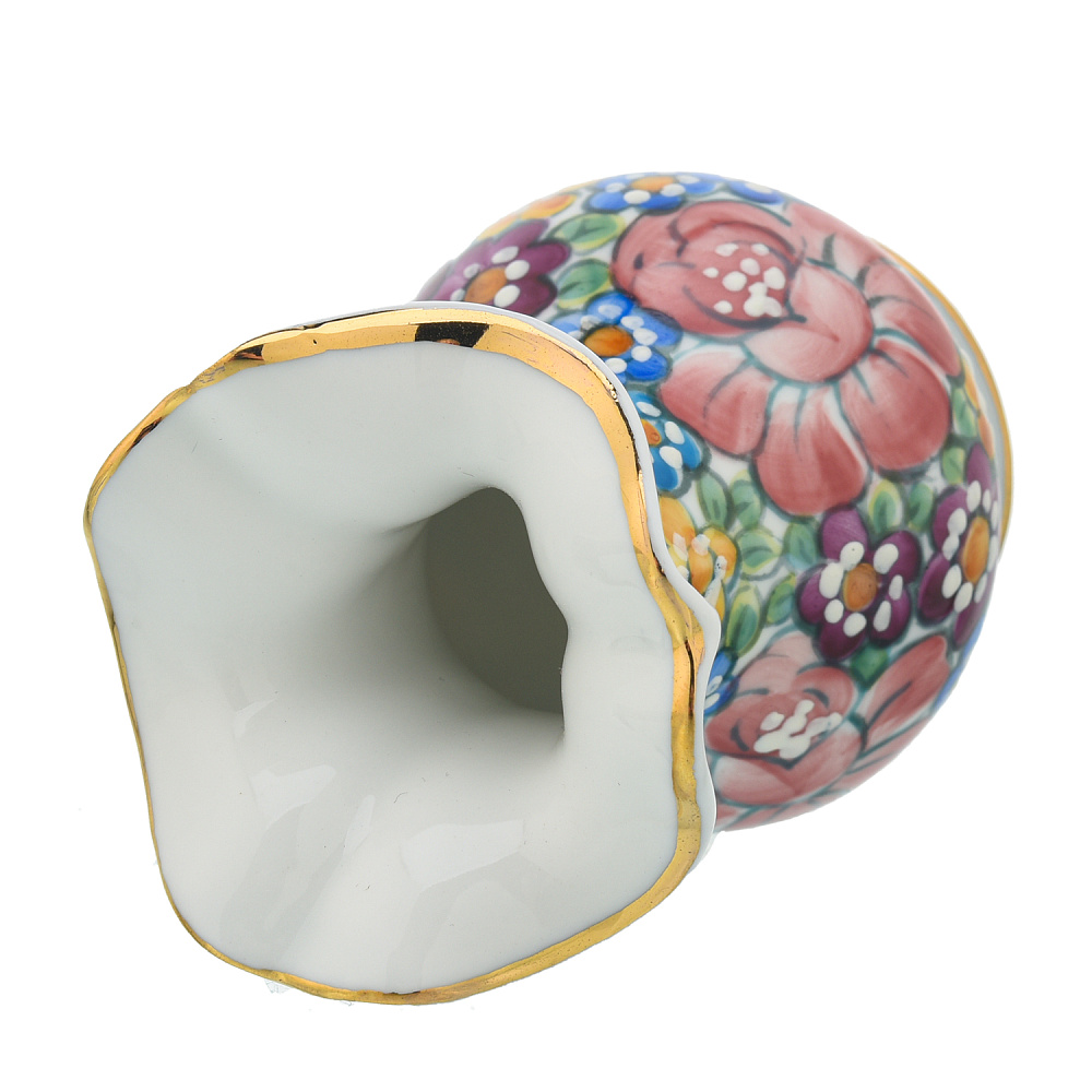 Ваза «Крошка». Гжель в цвете - интернет магазин Русь Велика я фото 2