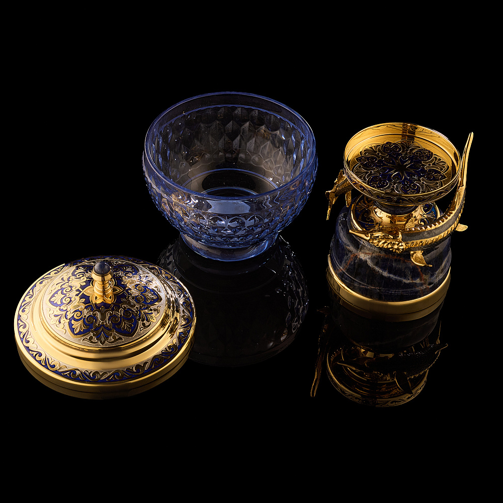 Икорница со стопками «Дары моря». Златоуст - интернет магазин Русь Велика я фото 2