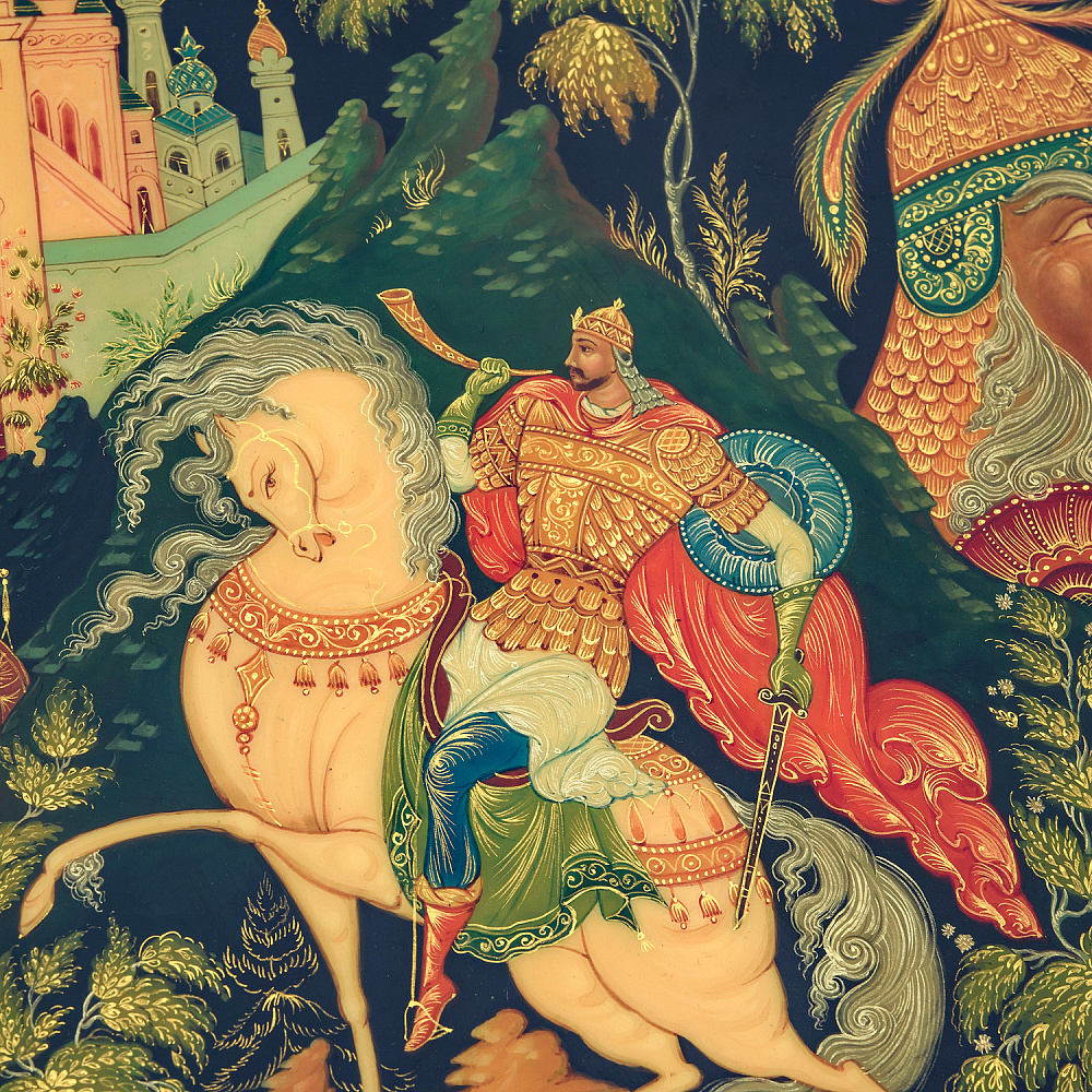 Шкатулка с художественной росписью «Руслан и Людмила» - интернет магазин Русь Велика я фото 3