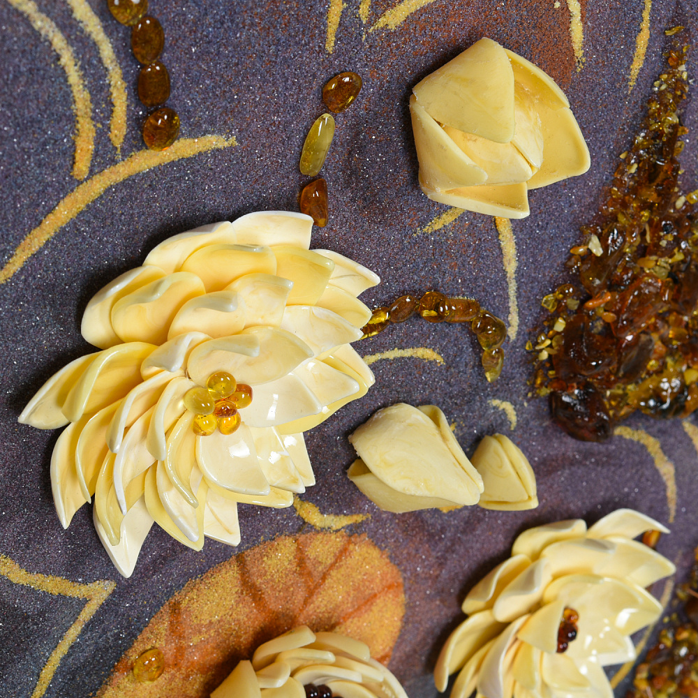 Картина янтарная «Золотые рыбки» 70х120 см - интернет магазин Русь Велика я фото 5