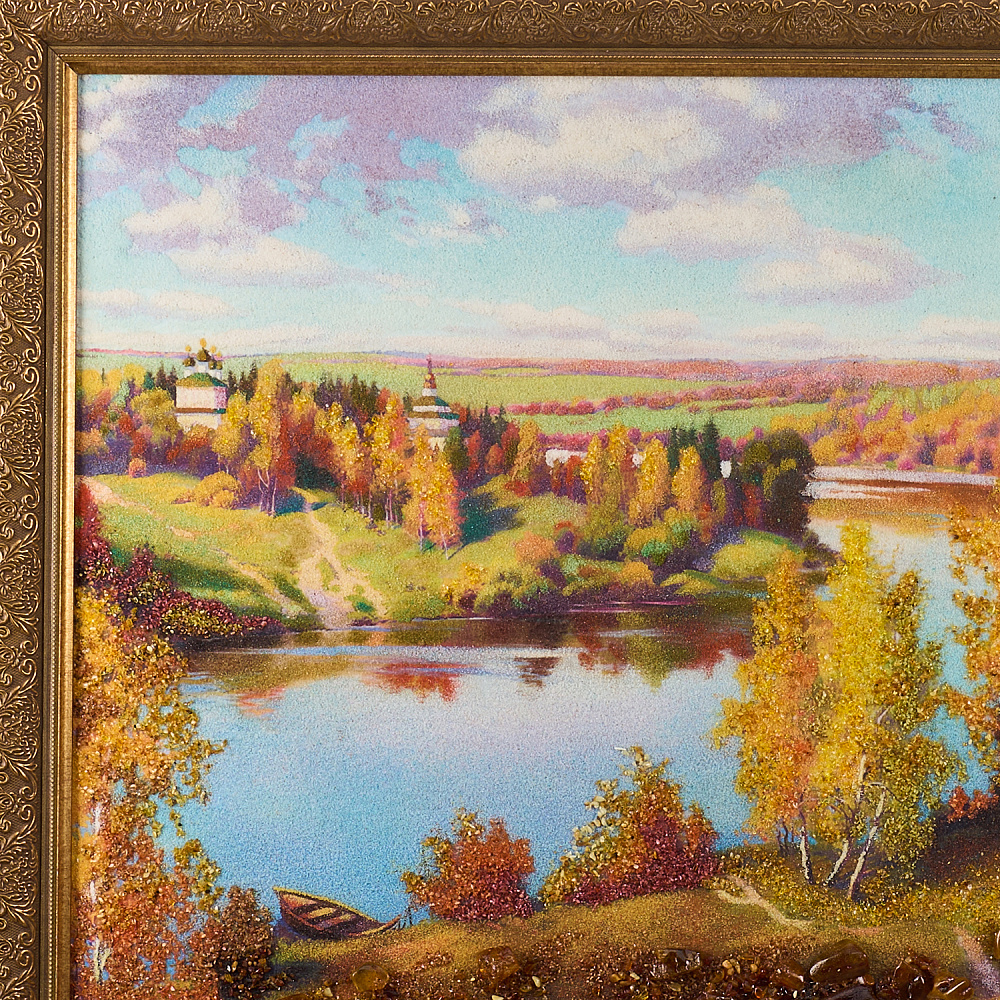 Картина янтарная «Ясный день» 60х80 см - интернет магазин Русь Велика я фото 2