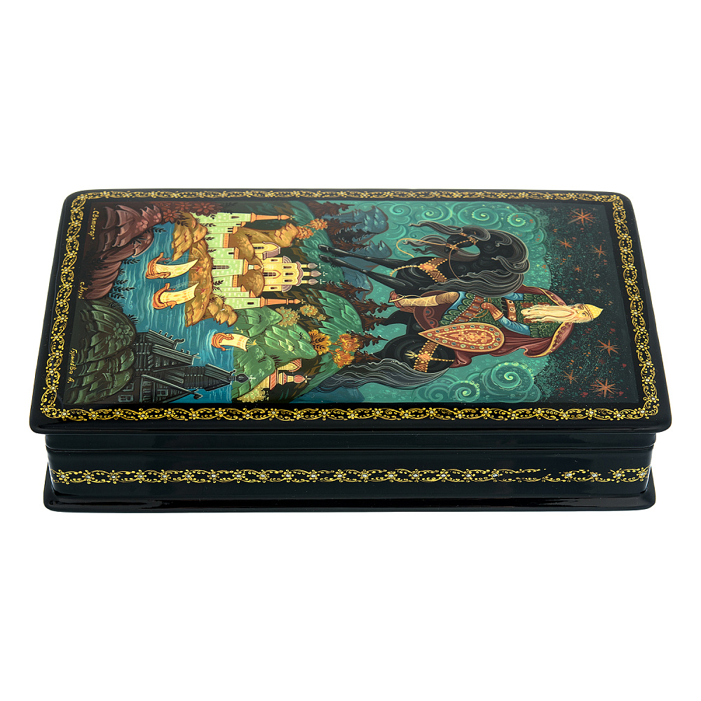 Шкатулка с художественной росписью «Святогор» - интернет магазин Русь Велика я фото 2