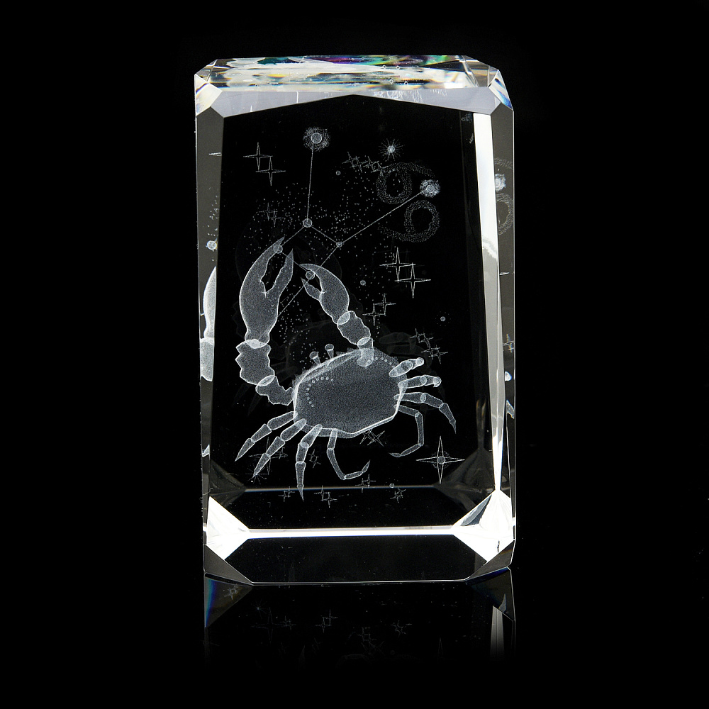 Лазерная графика. Статуэтка «Знак зодиака Рак» - интернет магазин Русь Велика я 