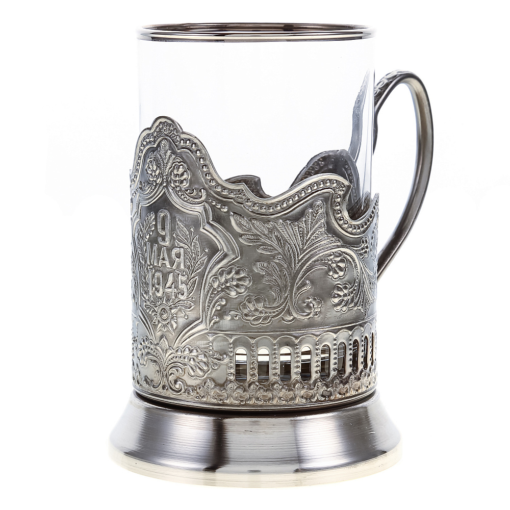 Подстаканник никелированный «9 Мая» - интернет магазин Русь Велика я фото 2