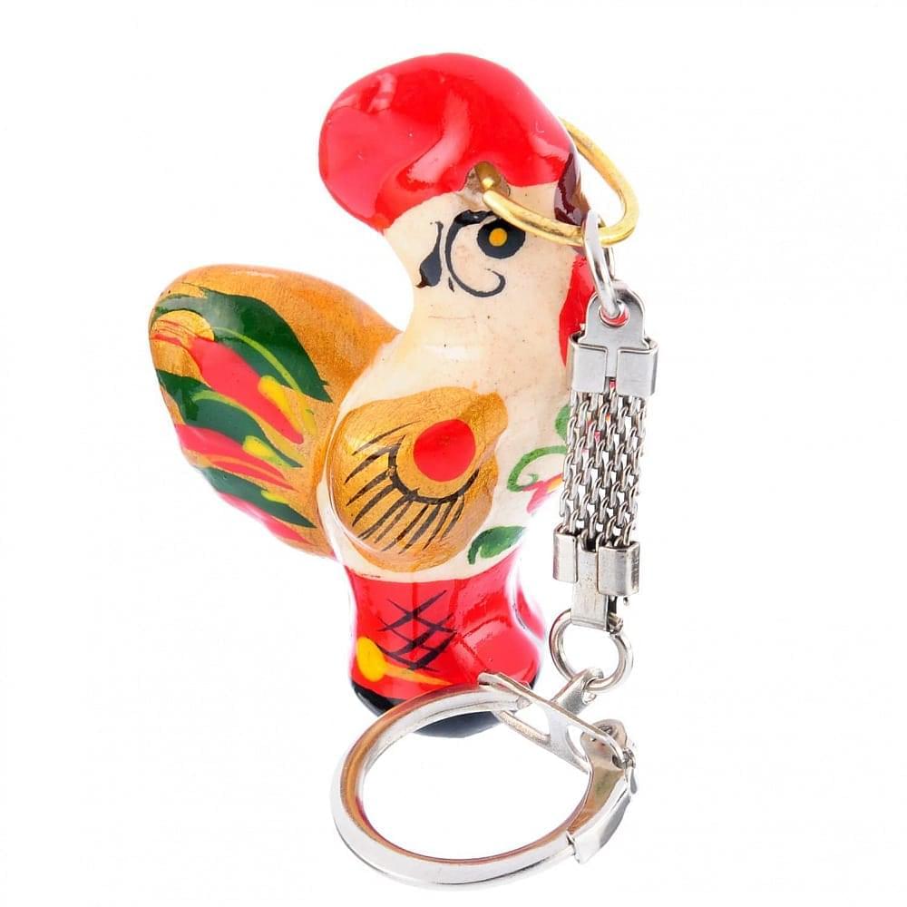 Брелок со статуэткой в ассортименте. Хохлома - интернет магазин Русь Велика я 