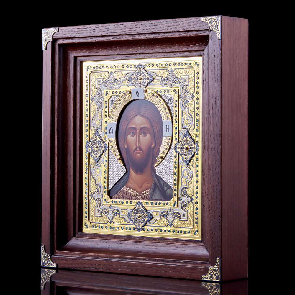 Икона «Господь Вседержитель» в киоте. Златоуст 26 х 28 см - интернет магазин Русь Велика я фото 2