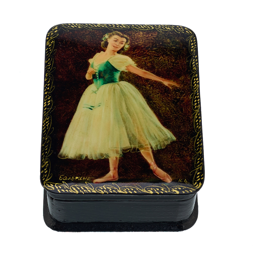 Шкатулка из папье-маше «Балет» - интернет магазин Русь Велика я 