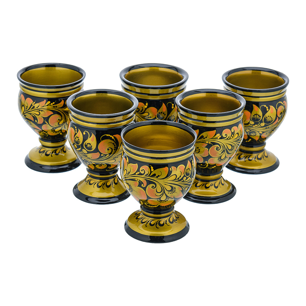 Питейный набор для вина «Радость встречи». Хохлома - интернет магазин Русь Велика я фото 3