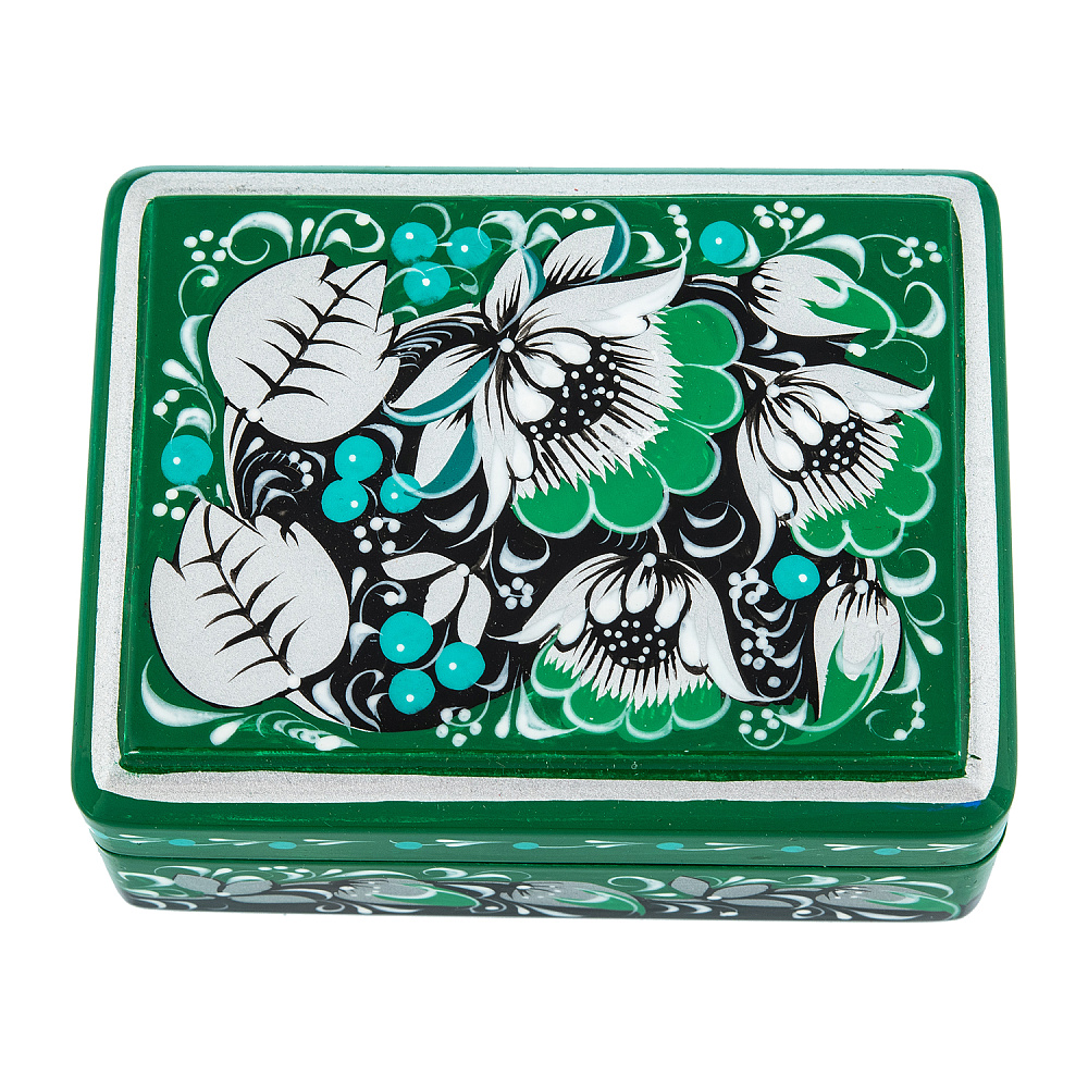 Деревянная шкатулка «Цветы». Хохлома - интернет магазин Русь Велика я 