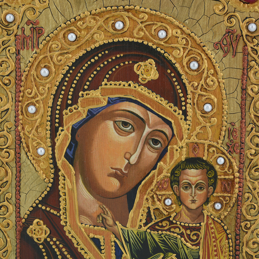 Венчальная пара икон «Божья Матерь Казанская и Вседержитель» 15х20 см - интернет магазин Русь Велика я фото 3