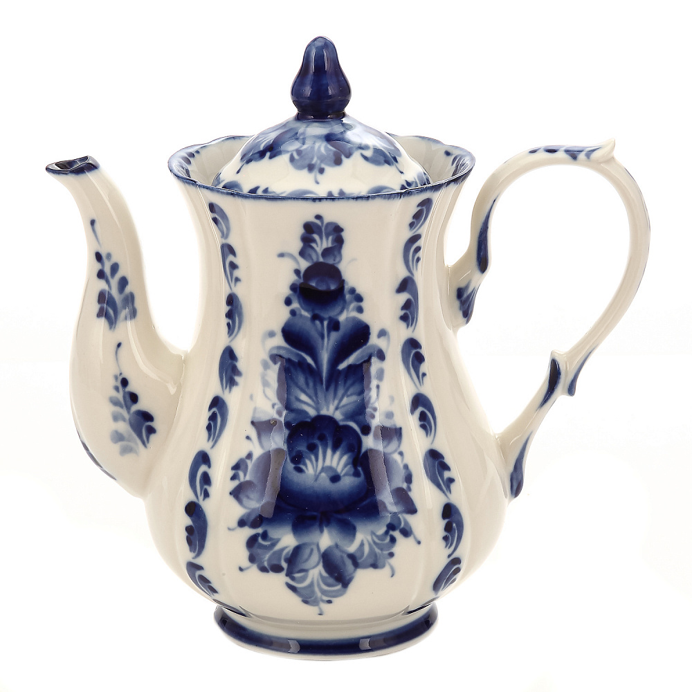 Кофейный сервиз на 2 персоны «Дебют». Гжель - интернет магазин Русь Велика я фото 1