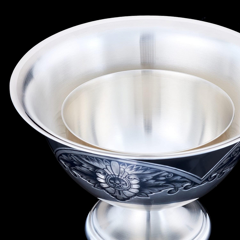 Икорница из серебра 925*. Вес 346 гр. - интернет магазин Русь Велика я фото 4