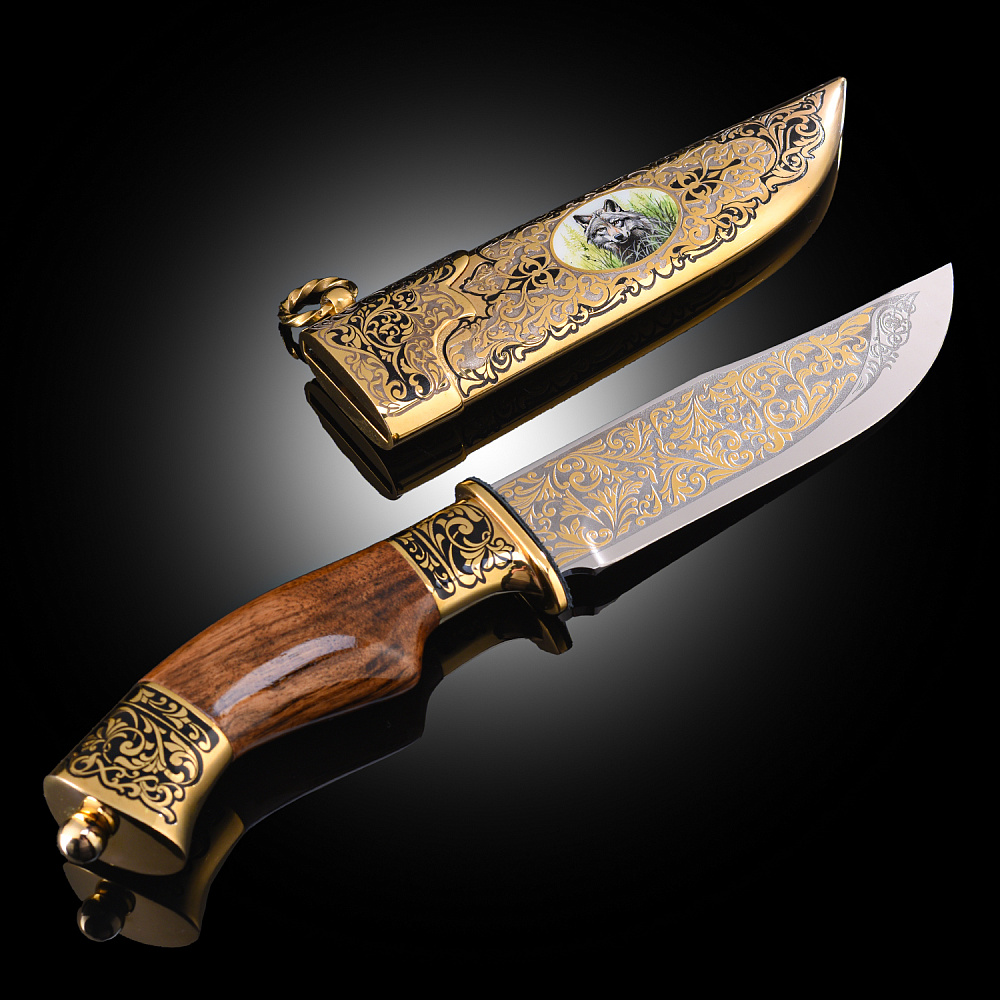 Питейный набор охотника «Волк». Златоуст - интернет магазин Русь Велика я фото 8