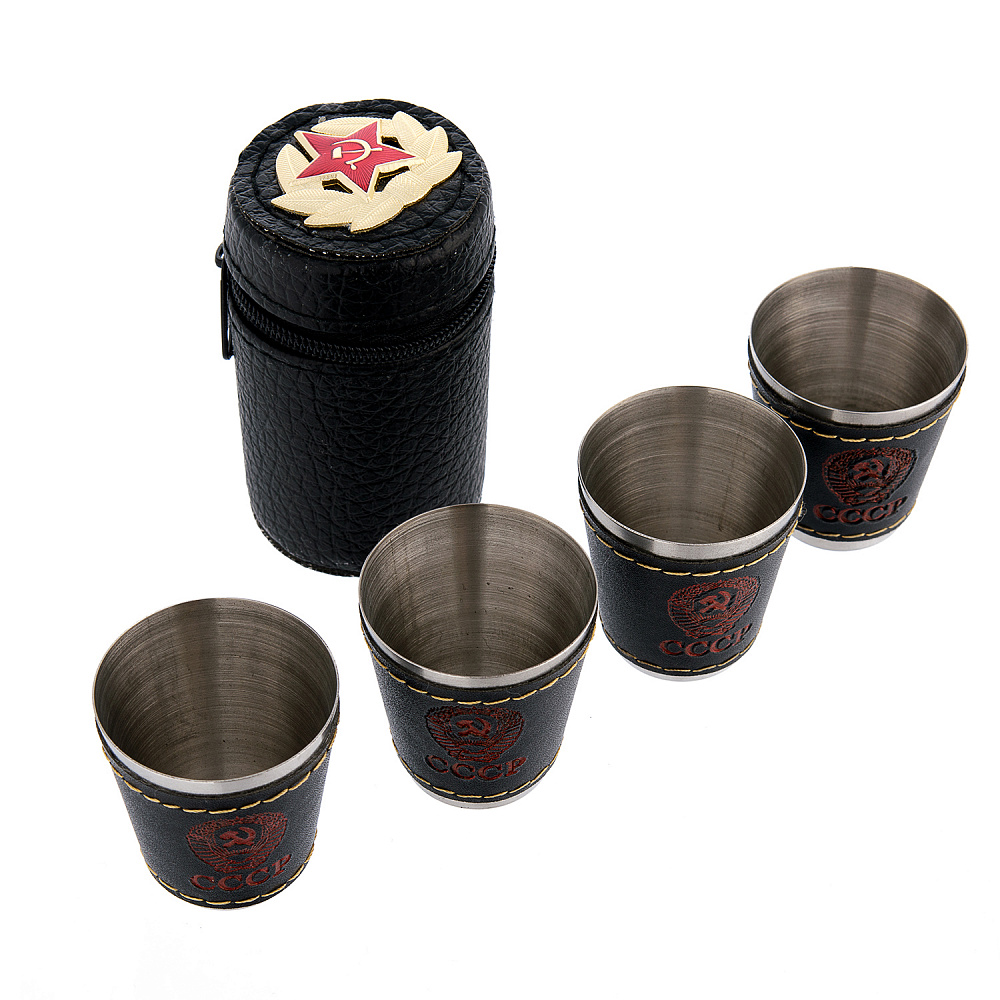 Набор стопок в футляре «Герб СССР» - интернет магазин Русь Велика я фото 3