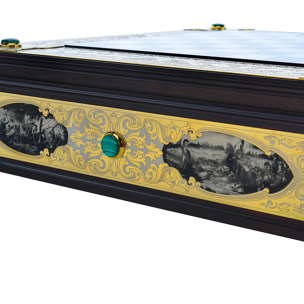 Шахматный ларец «Баталия» 53х53 см. Златоуст - интернет магазин Русь Велика я фото 18