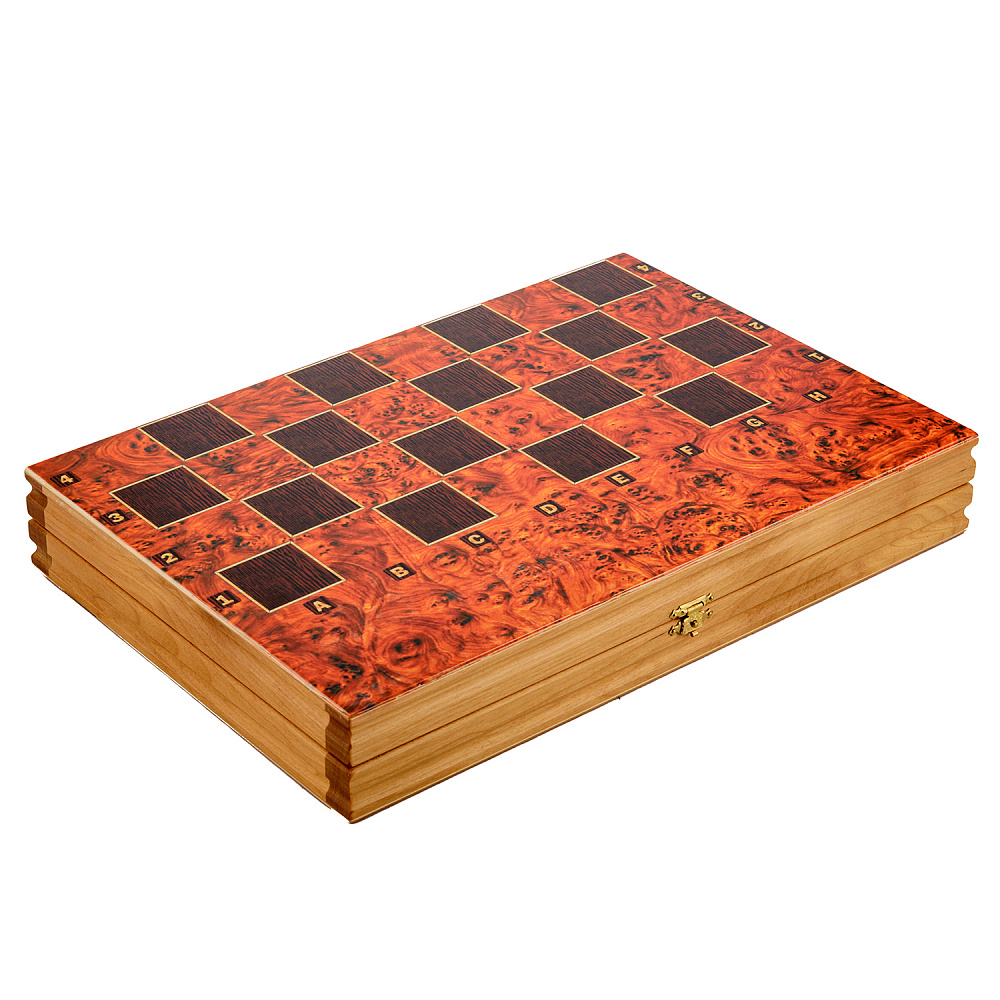 Шахматы деревянные «Крестоносцы и сарацины» с фигурами из олова 36х24 см - интернет магазин Русь Велика я фото 4