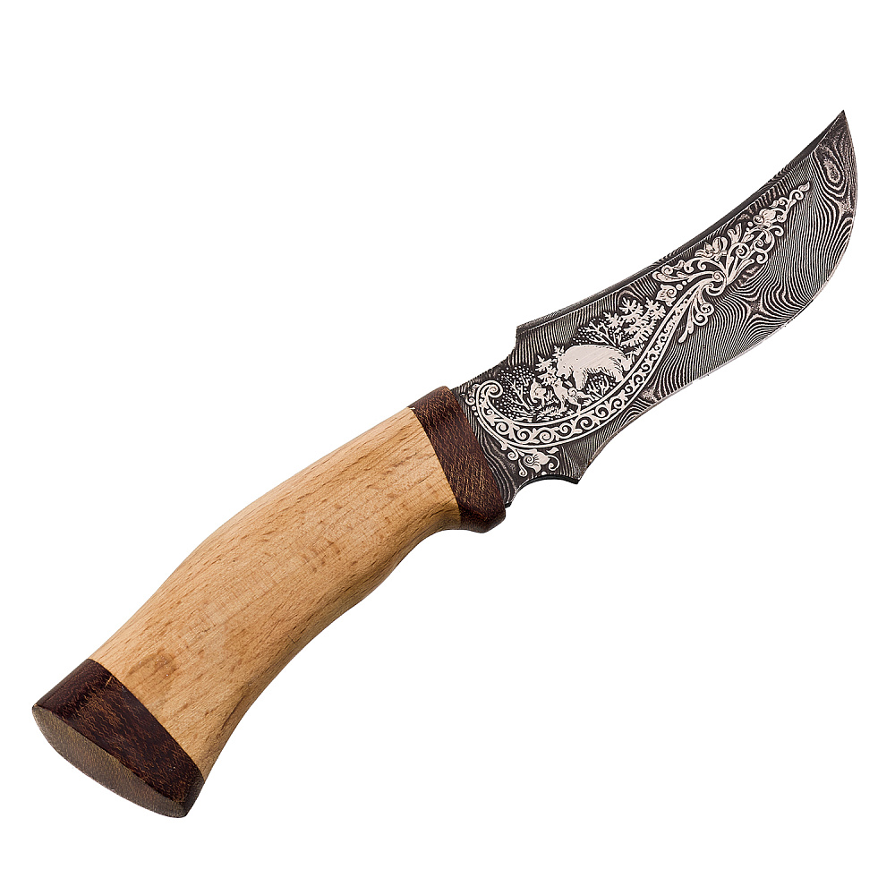 Нож сувенирный из дамасской стали «Диана». Златоуст - интернет магазин Русь Велика я фото 2