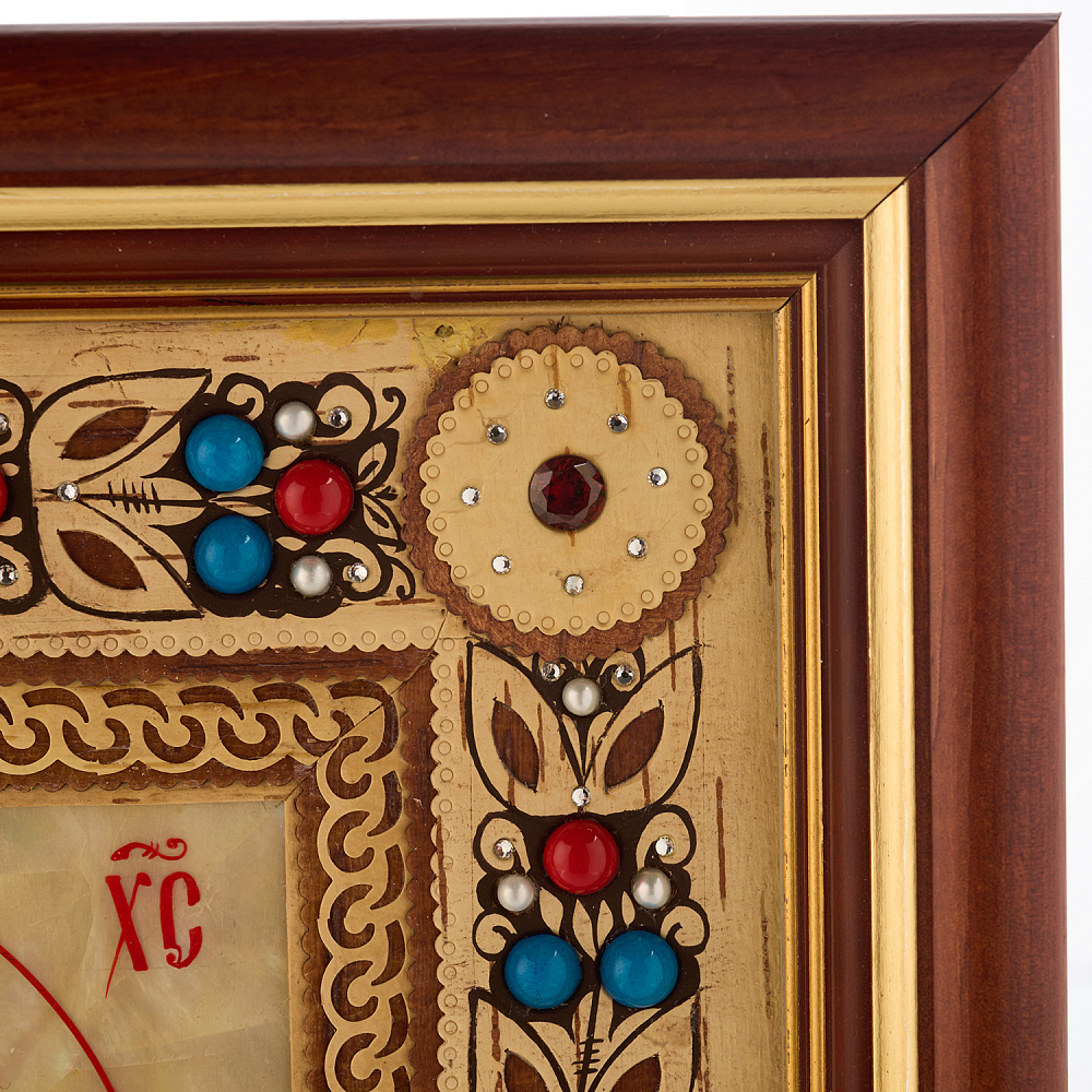 Икона из бересты «Господь Вседержитель» 29х30 см - интернет магазин Русь Велика я фото 3