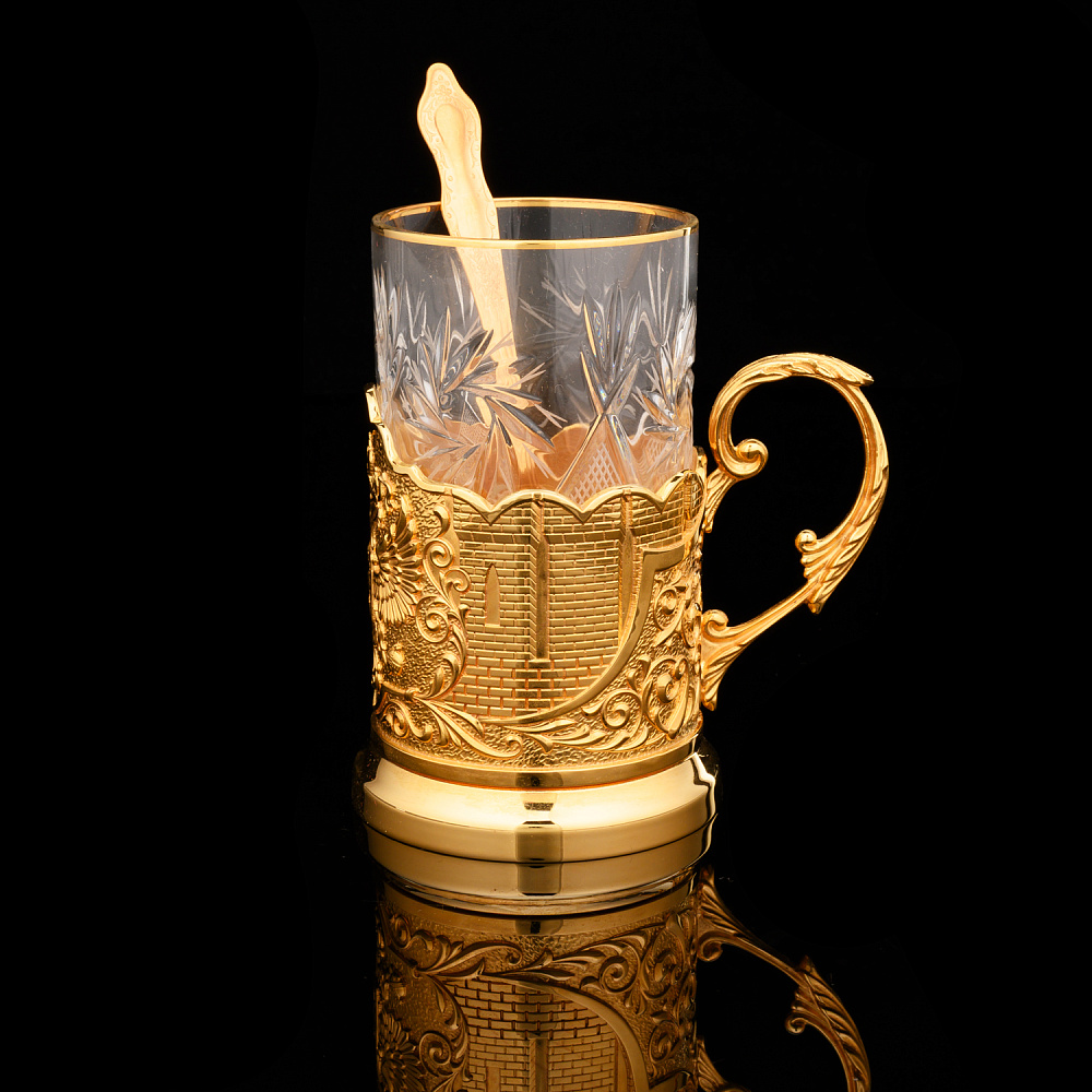 Чайный набор с френч-прессом и подстаканниками «Национальная гвардия РФ». Златоуст - интернет магазин Русь Велика я фото 5