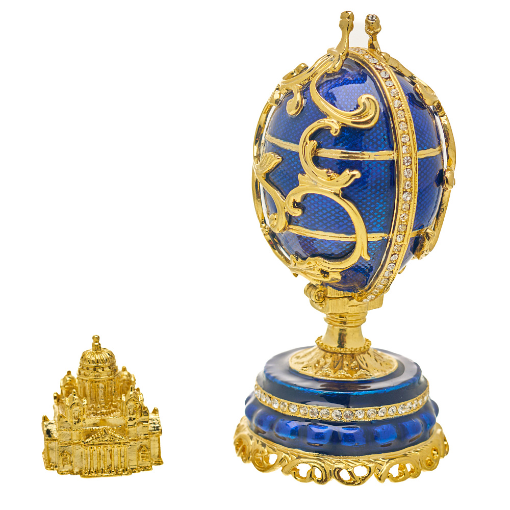 Пасхальное яйцо-шкатулка «Весенние цветы». Традиции Фаберже - интернет магазин Русь Велика я фото 2