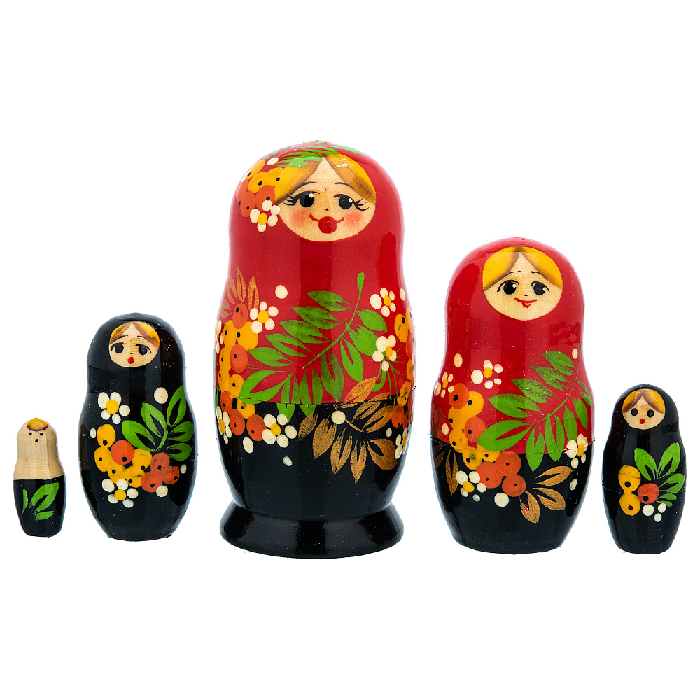 Матрешка «Рябина» 5 мест - интернет магазин Русь Велика я фото 3