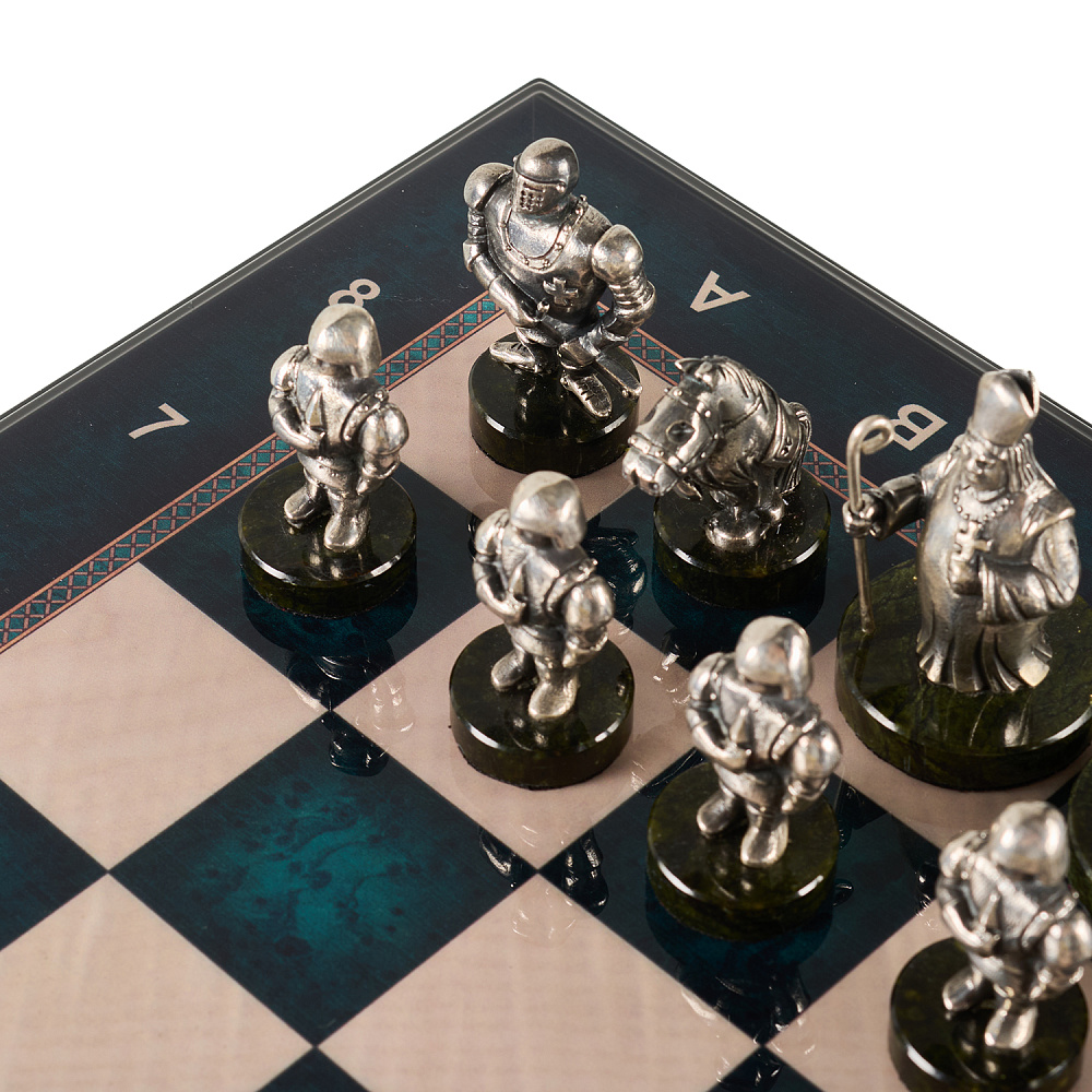 Шахматы с фигурами из бронзы «Европа» 48х48 см - интернет магазин Русь Велика я фото 1