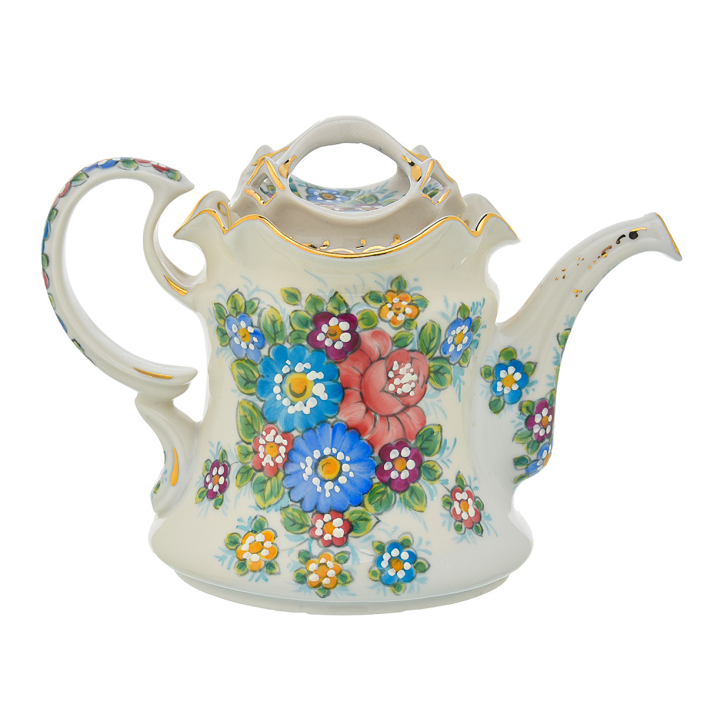 Чайник «Утро». Гжель в цвете - интернет магазин Русь Велика я фото 2
