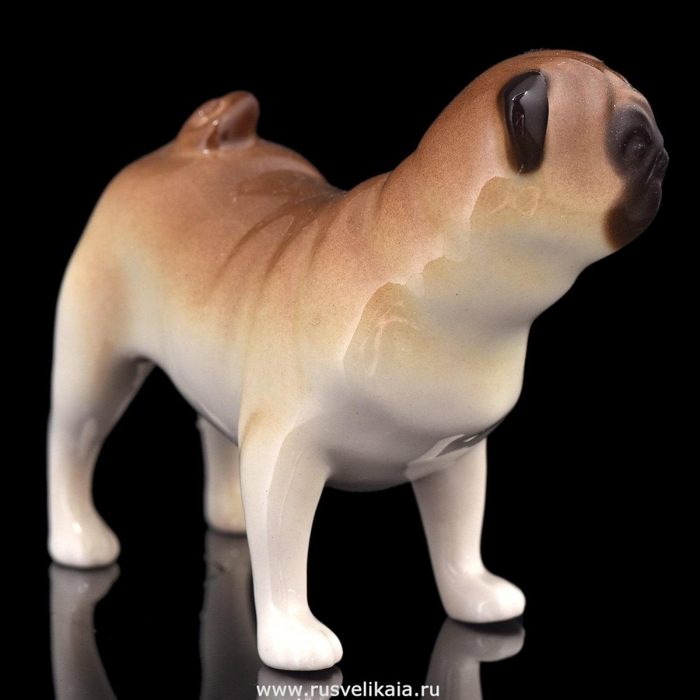 Статуэтка «Мопс стоящий Арчи» ИФЗ - интернет магазин Русь Велика я фото 1