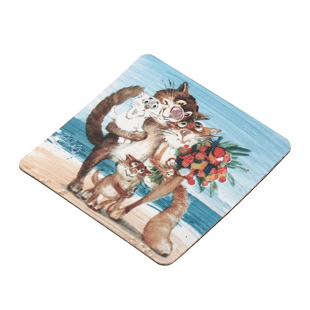 Магнит сувенирный «Коты. Семья» - интернет магазин Русь Велика я фото 1