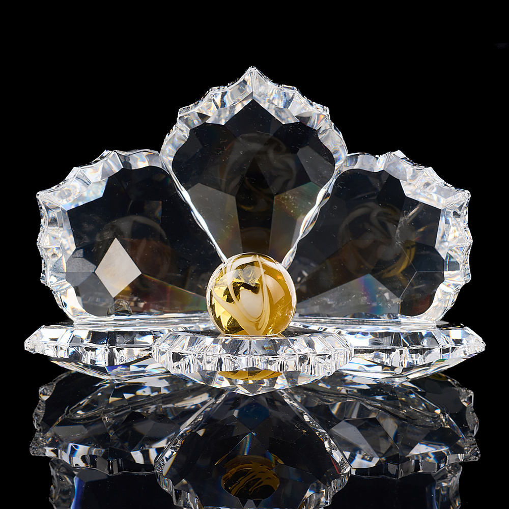 Сувенир из хрусталя «Ракушка с жемчужиной» малая, Asfour Crystal - интернет магазин Русь Велика я 